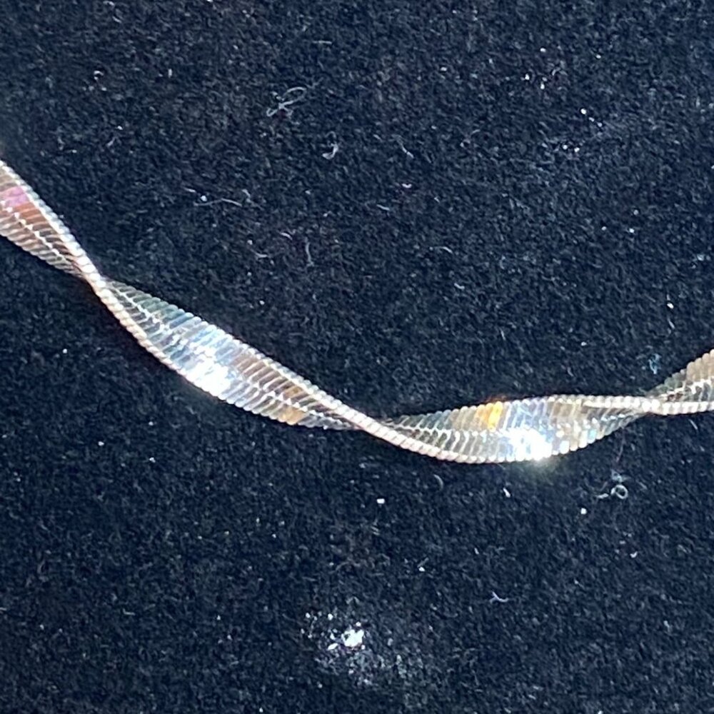 30” Sterling Silver 925 Necklace - Twisted Design (Milor Italy, 12.16g) Jewelry
